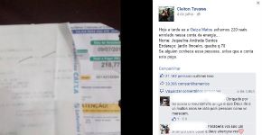 Casal baiano acha boleto com R$ 220 na rua e paga conta