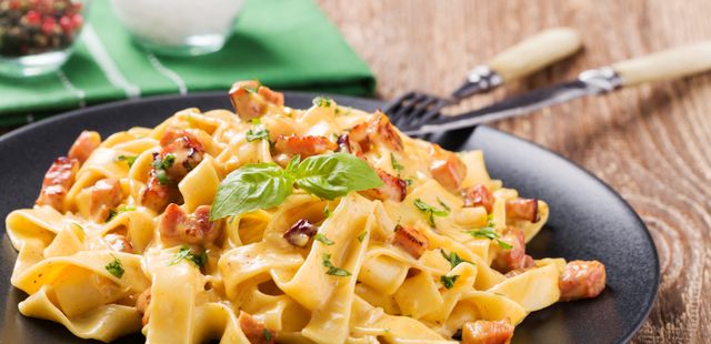 Macarrão carbonara sensacional