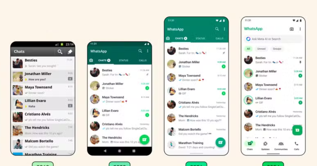 WhatsApp atualiza e ganha novo design; veja o que muda