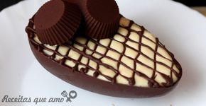Ovo de Páscoa com mousse de maracujá para comer de colher