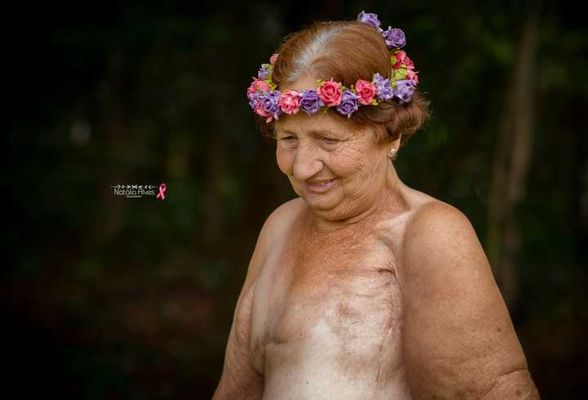 Ensaio da Natália Alves com sua avó Aurora