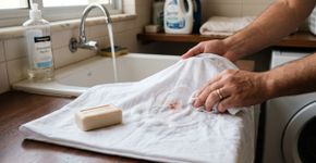 Como lavar manchas profundas de sangue nos lençóis