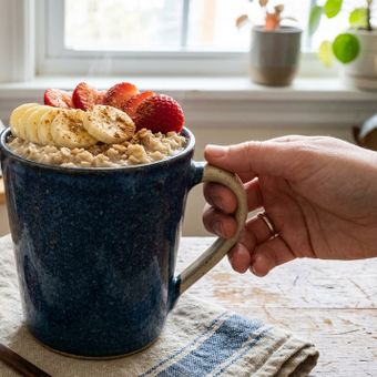 Featured mobile: A receita de mingau de aveia de 1 minuto que eu faço todos os dias
