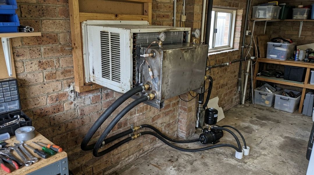Uma das partes mais interessantes do projeto é que o circuito de refrigerante permaneceu praticamente intacto.