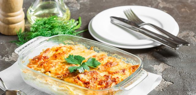 Batata gratinada com bacon: uma explosão de sabores