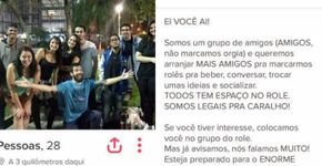 Grupo de amigos utiliza o Tinder para fazer novas amizades