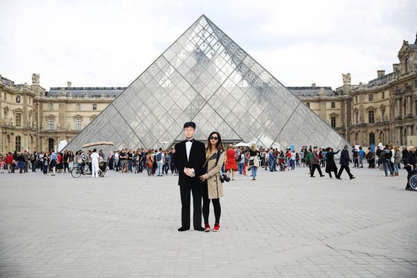 No Museu do Louvre, em Paris (France)