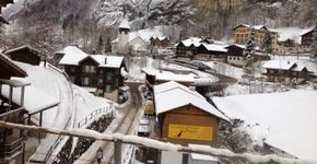 A região de Jungfrau é conhecida por uma paisagem exuberante