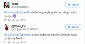 #MeuPaiNãoSabeMas está causando várias polêmicas no Twitter