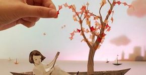 Artista canadense cria cenas com papel ‘craft’ e fotografia