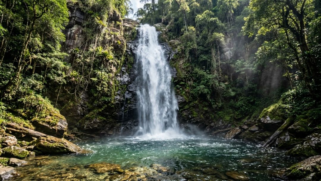 A histórica Trilha do Ouro revela caminhos coloniais preservados e uma imersão profunda na vegetação da serra.
