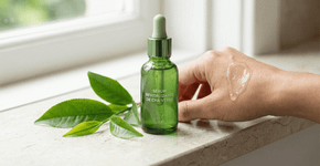Quem usa sérum de chá verde na rotina nota essa mudança incrível no rosto
