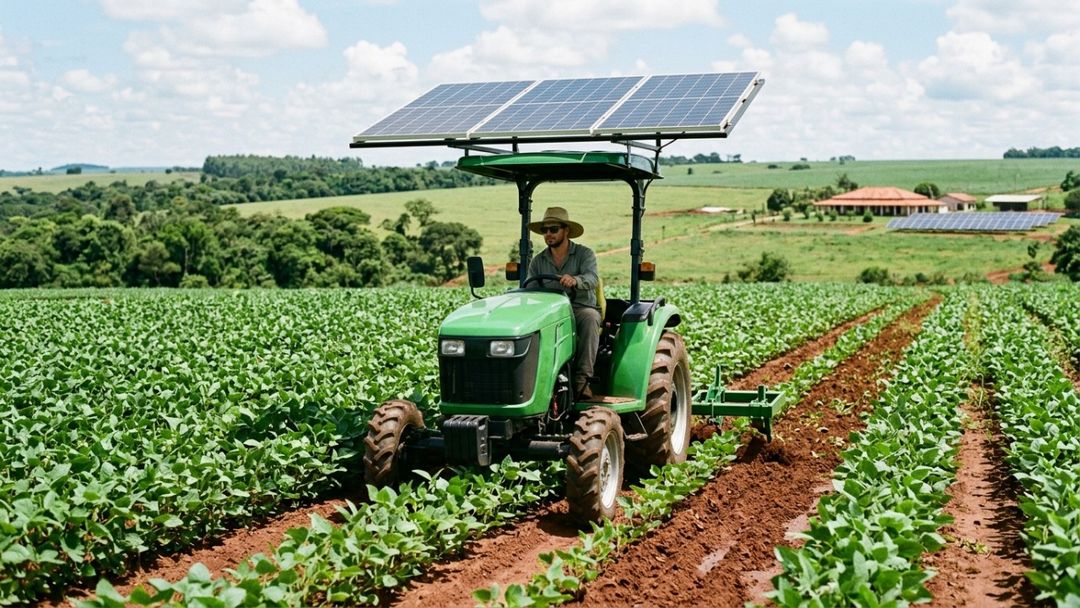 A eletrificação agrícola diminui a necessidade de manutenções complexas e elimina a emissão de poluentes durante a safra.