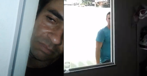 Cansada de ser perseguida, mulher mostra ex invadindo sua casa