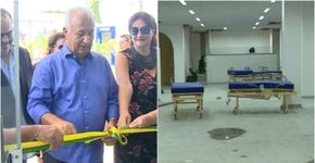 Governador de Sergipe monta hospital falso para inauguração