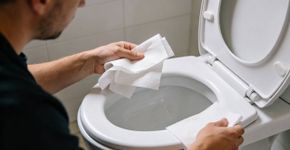 Muitas pessoas não entendem por que não se deve limpar o assento do vaso sanitário com papel higiênico