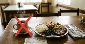 Demorei bastante para perceber por que não é bom tomar café logo depois do almoço