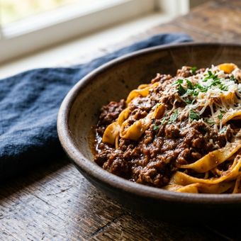 Featured mobile: Os cozinheiros italianos concordam: “O molho à bolonhesa fica melhor se você adicionar leite e se o cozimento for lento, por pelo menos duas horas, para uma textura aveludada”