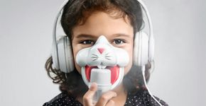 Inalação fica mais criativa com máscaras que contam histórias