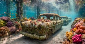 É por isso que carros de concreto estão no fundo do mar na costa de Miami