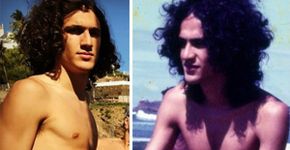 Foto de Caetano ao lado do filho impressiona pela semelhança