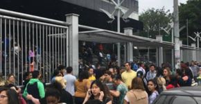 Atores enganam repórteres que esperavam pelos atrasados do Enem