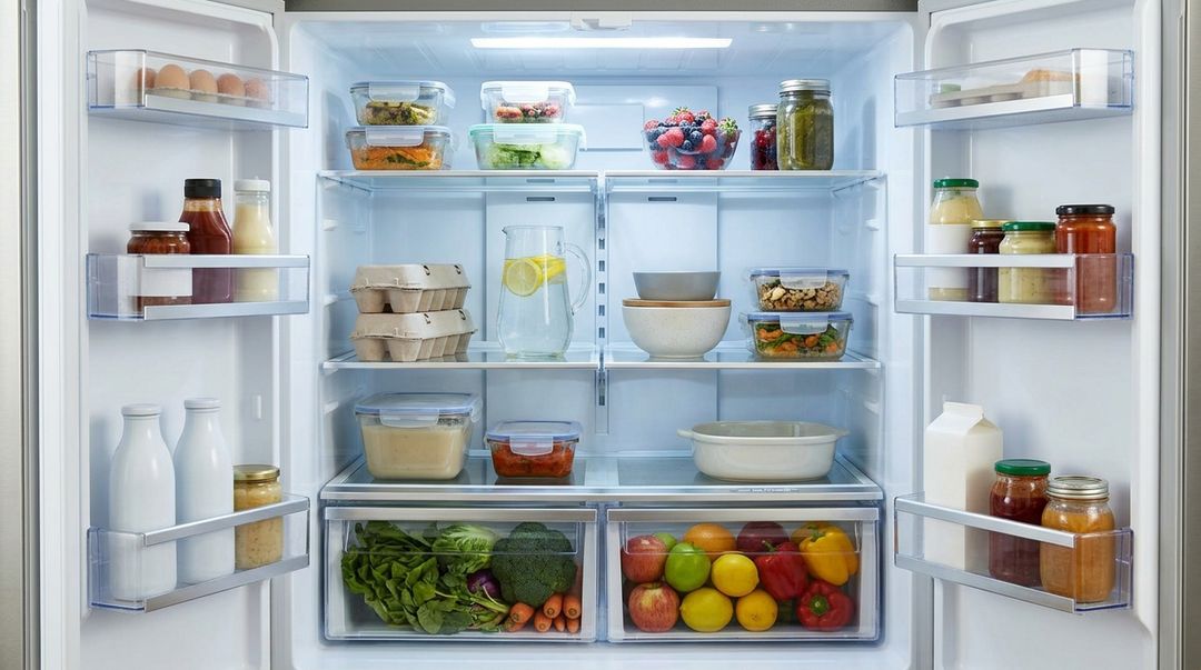 Manter vãos entre os recipientes garante a durabilidade dos alimentos.