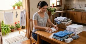 Dobrar a roupa logo que ela sai do varal: um gesto que mostra como você lida com as pequenas obrigações da vida