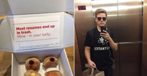 Jovem inova e distribui currículo em caixas de donuts nos EUA