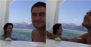 Rafael Vitti posta vídeo com Tatá Werneck em banheira na Grécia