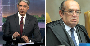 William Bonner responde Gilmar Mendes ao vivo e web surta