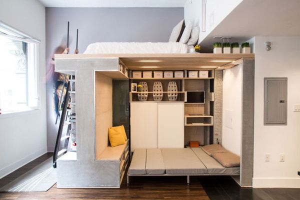 Projeto transforma apartamento minúsculo em espaços confortáveis