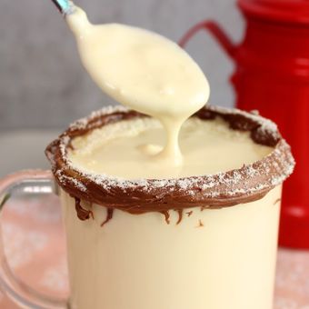 Featured mobile: Ninho quente cremoso sem amido: bebida fácil para aquecer os dias frios