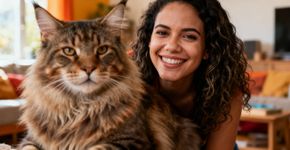 O único gato gigante que virou febre entre mulheres
