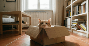 Por que os gatos amam caixas de papelão e o benefício instintivo que isso traz para o bicho