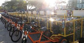 Bike de carga para catadores evita crueldade com cavalos