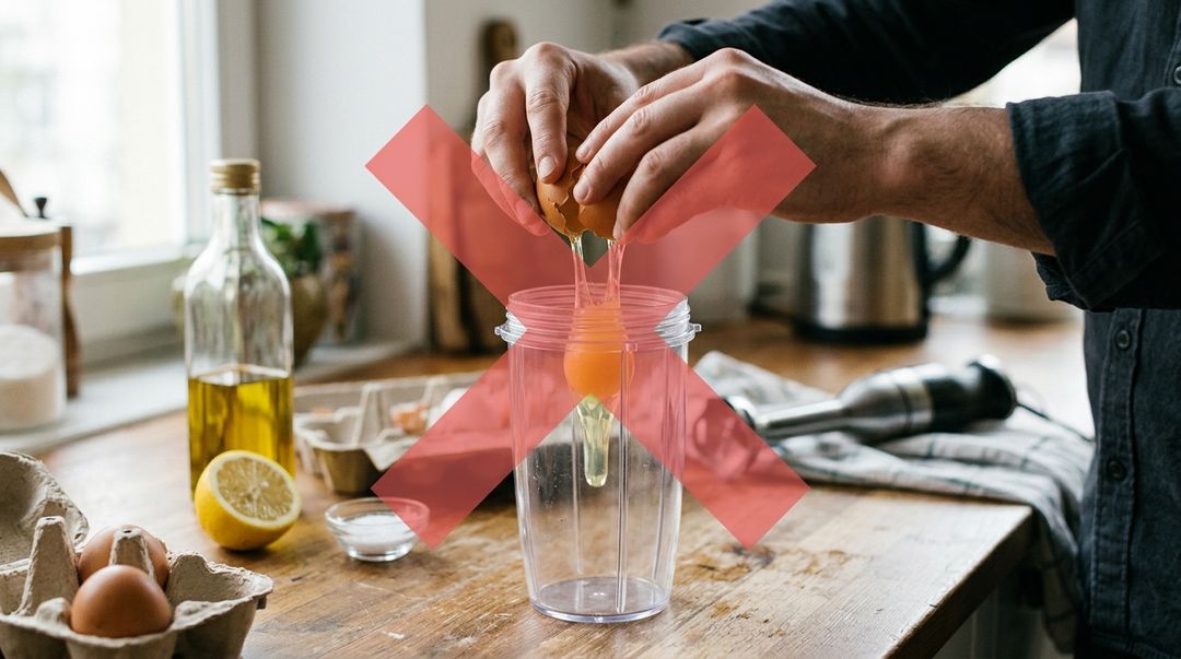 A substituição por ovos pasteurizados garante maionese cremosa e segura para toda a família.