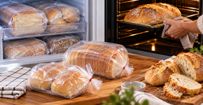 Pão congelado pode voltar ao forno ainda frio e recuperar a crosta, desde que seja protegido da perda de umidade durante o armazenamento