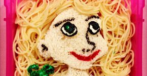 Pai cria desenhos com alimentos saudáveis nas marmitas da filha