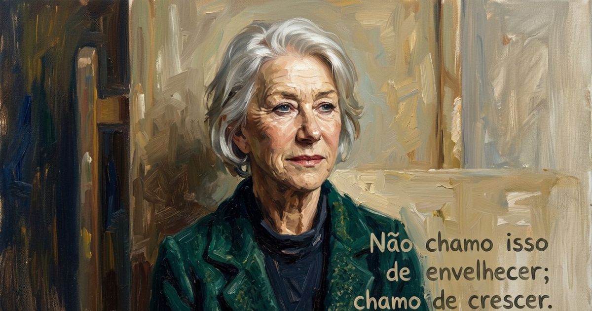 Helen Mirren, aos 81 anos, sobre rejeitar a ideia de lutar contra a idade: “Não chamo isso de envelhecer; chamo de crescer”