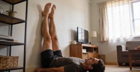 O truque de colocar os pés para o alto que melhora a circulação