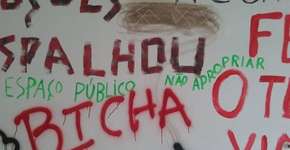 Sala da UFSC é pichada com mensagem nazista