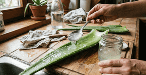 Como preparar um gel facial com aloe vera para revitalizar a pele e manter a aparência revigorante