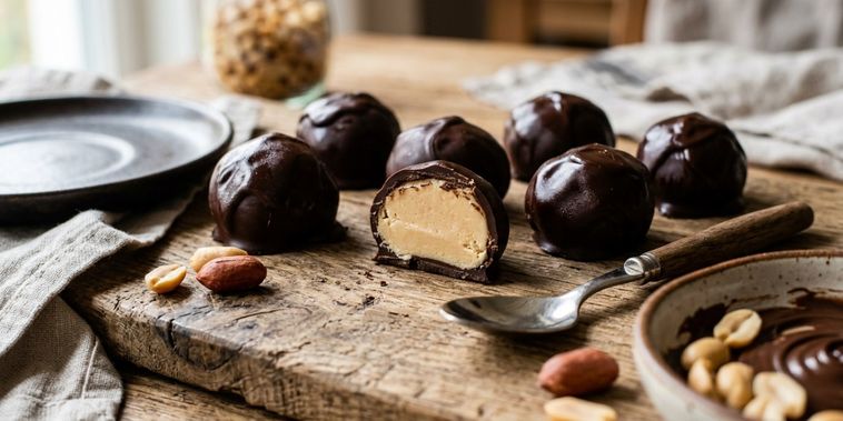 Featured main: Como fazer bombom caseiro: a receita sem farinha e sem açúcar que usa apenas 4 ingredientes