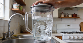 O jeito facil de limpar o liquidificador sem precisar usar as mãos