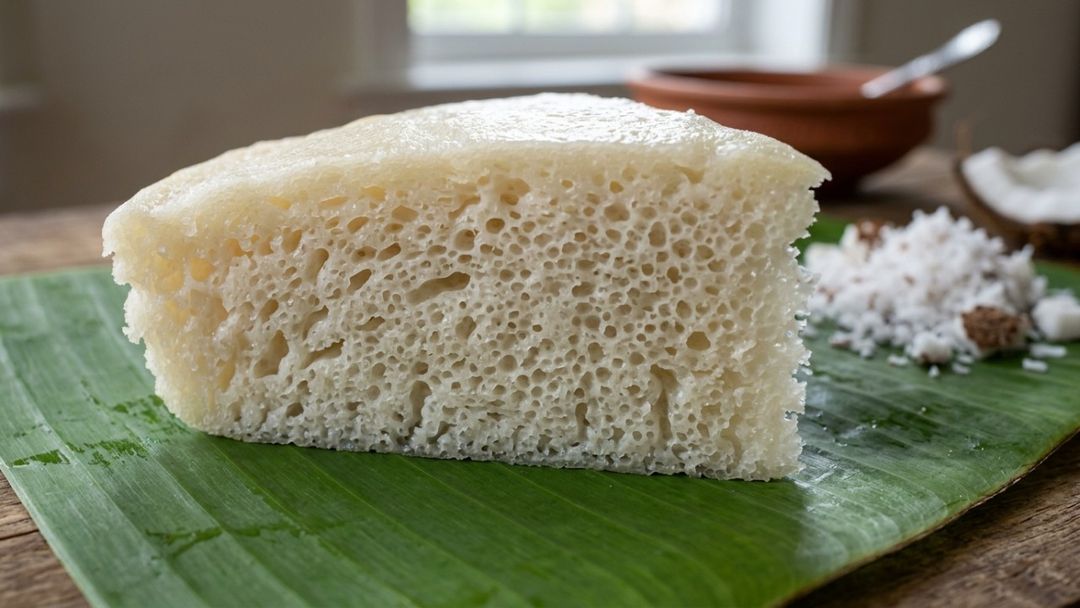 A adição de fermento biológico garante uma estrutura esponjosa e leve ao bolo de arroz.