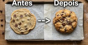 Não leve os cookies ao forno assim que terminar a massa: apenas 30 minutos na geladeira já reduzem o espalhamento e ajudam a produzir biscoitos mais dourados e saborosos