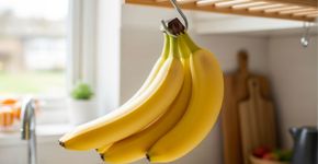 Coloque as bananas neste lugar e elas irão amadurecer muito mais devagar