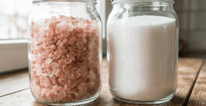 Aprendi isso aos 55: Poucas pessoas sabem a diferença entre sal rosa do Himalaia e sal comum na alimentação diária