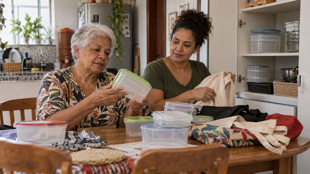Irene guardava objetos porque acreditava que ainda poderiam servir.